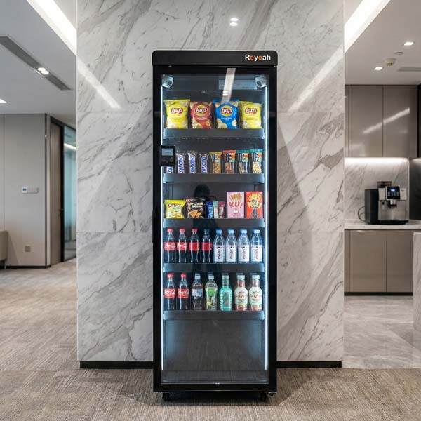Grab & Go Smart Fridge in office pantry - Healthy Food Vending Machine