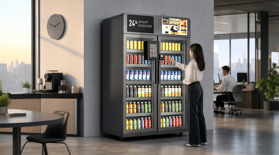 magasin intelligent pour entreprise avec commerce sans espèces accessible 24 h/24