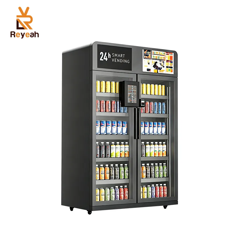 máquina expendedora de doble puerta Reyeah DualVision Max X15