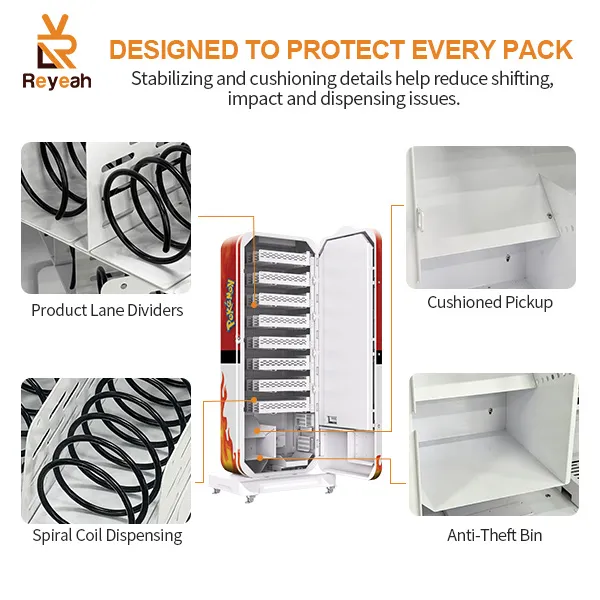 Factory-direct Reyeah TCG11 trading card vending machine