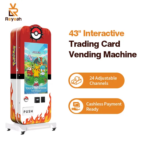 TCG11 collectible card vending machine product display