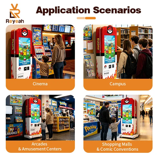 Custom trading card vending machine for event venues
